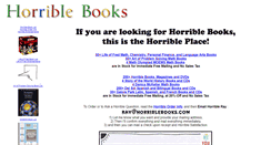 Desktop Screenshot of horriblebooks.com